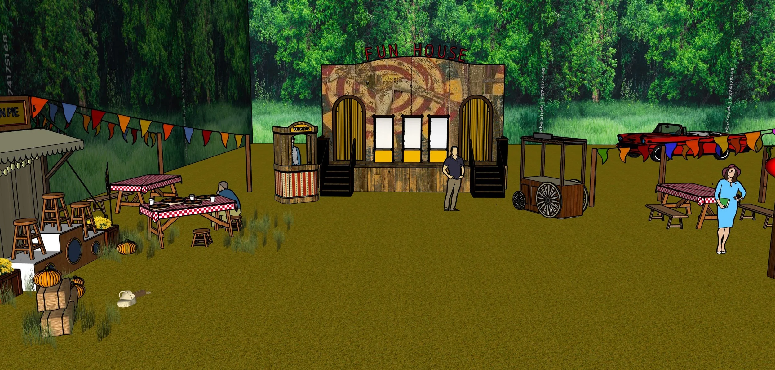 "Last Apple" Booths - Layout Model