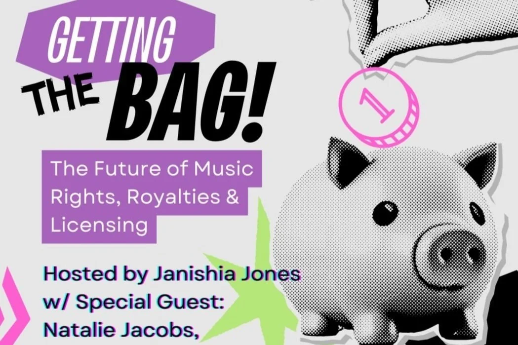 Flyer image from "Getting The Bag" webinar