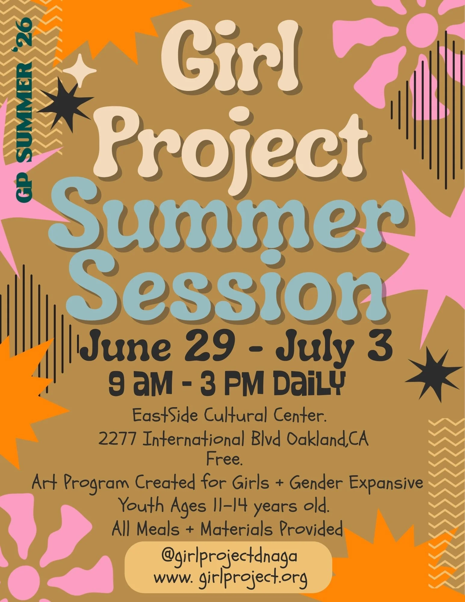 GirlProject: Week Long Summer Art Session