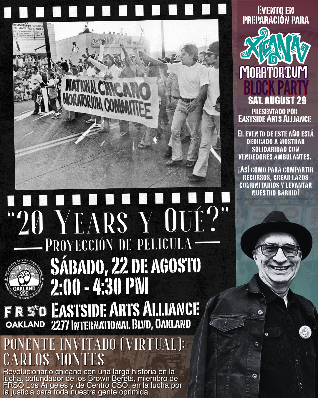 CSO Oakland: Xicano Moratorium Film Screening + Panel Discussion