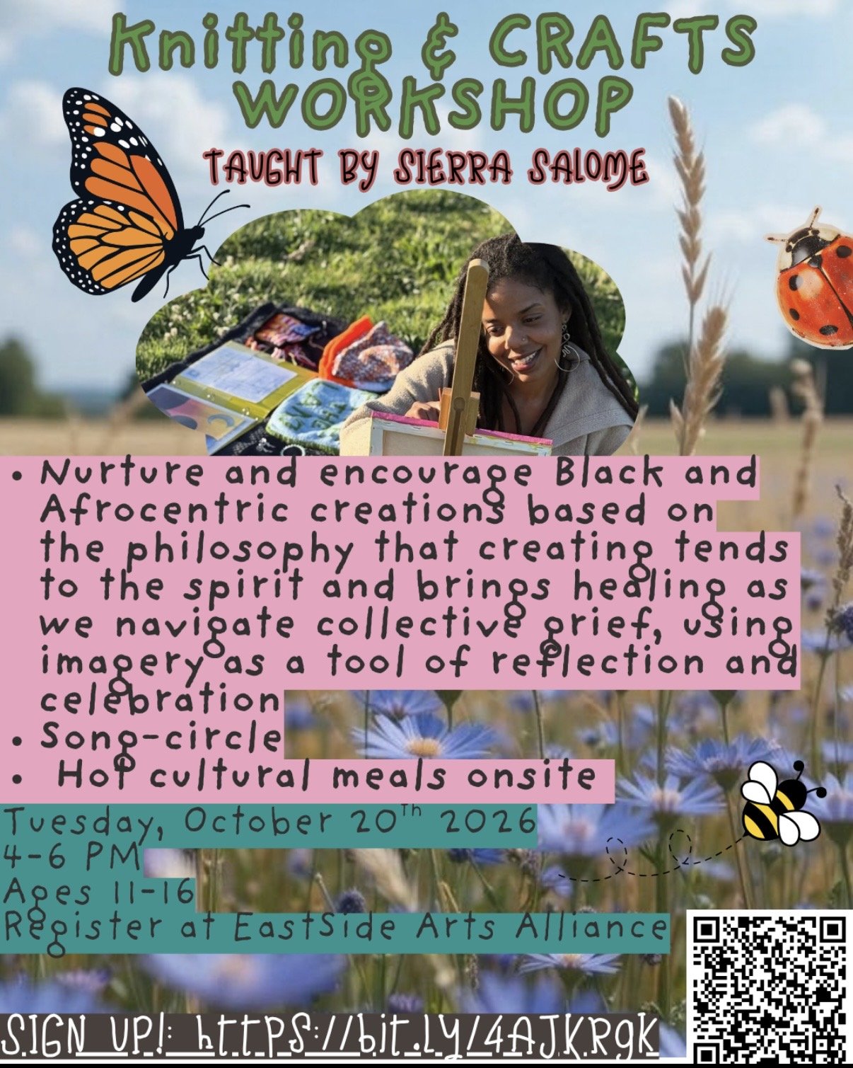 EastSide Youth Programs + Black Banjo Reclamation Project: Knitting and Craft Workshop w/ Sierra Salome