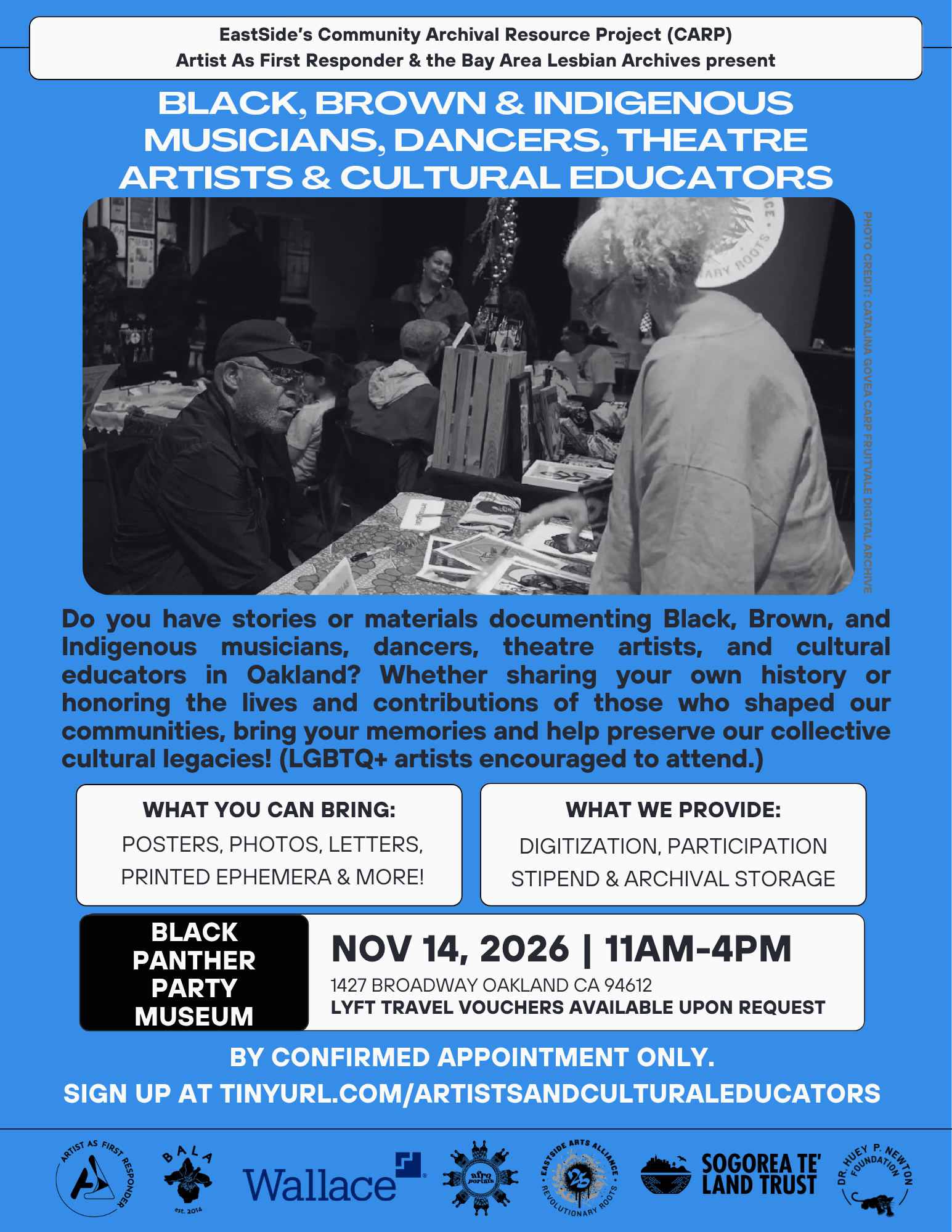 Black, Brown and Indigenous Musicians, Dancers, Theater Artists and Cultural Educators