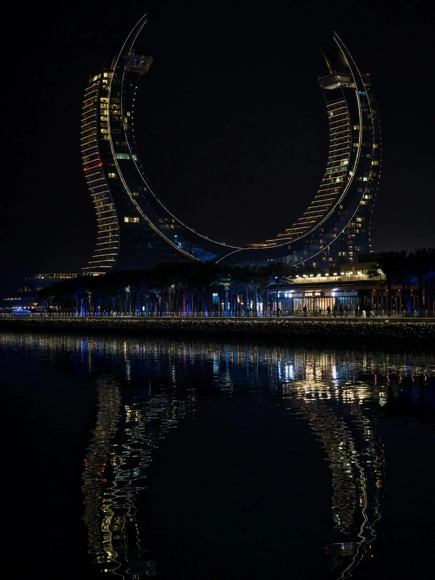 📍 Lusail, Qatar 

Today some photos of the Katara Towers in Lusail Qatar - check out the last two photos with an airplane flying by the towers.

The Katara Towers in Lusail, Qatar, are an architectural masterpiece reaching 211 meters, designed to re
