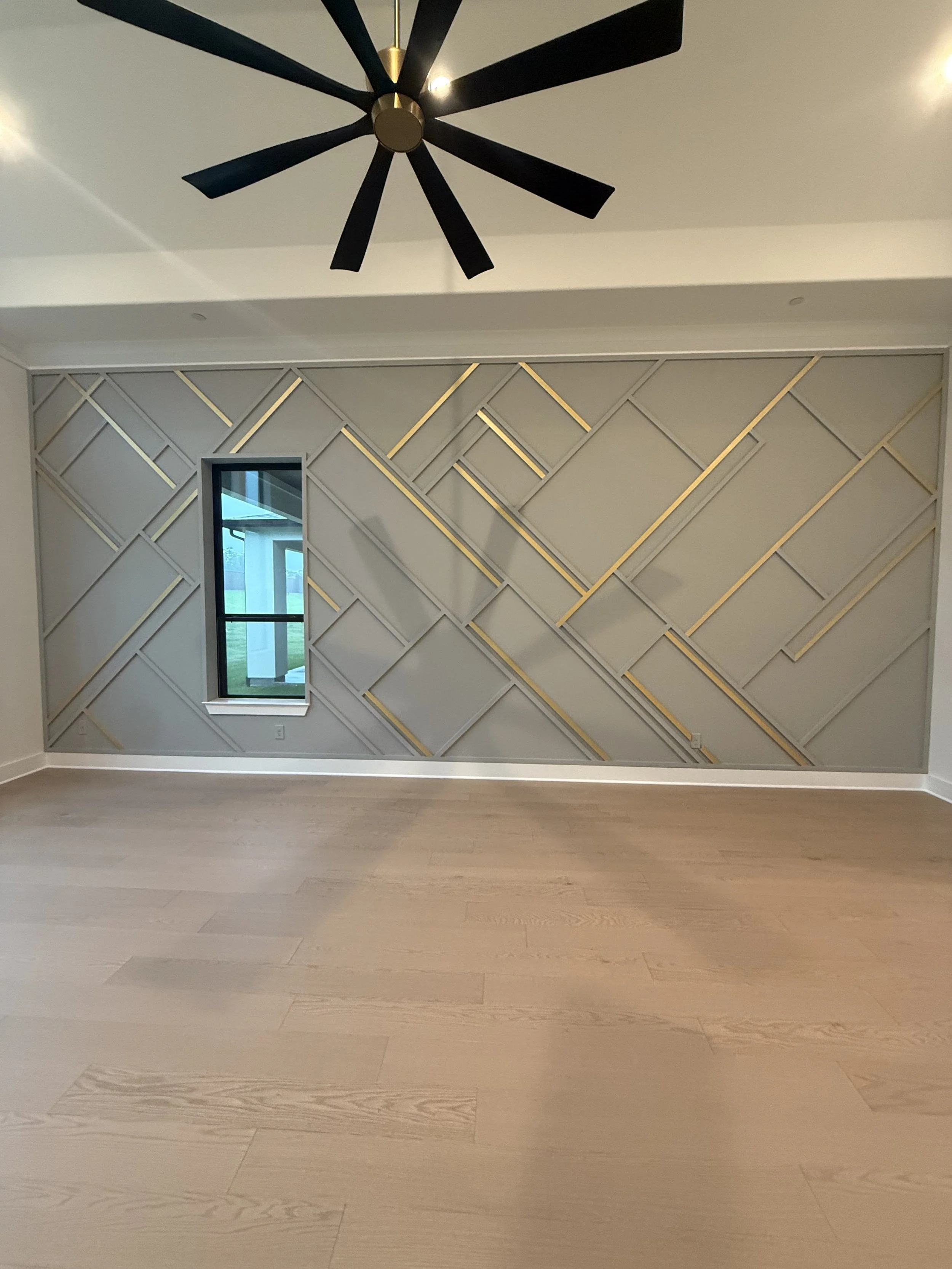 Custom Accent Wall in The Peninsula, TX