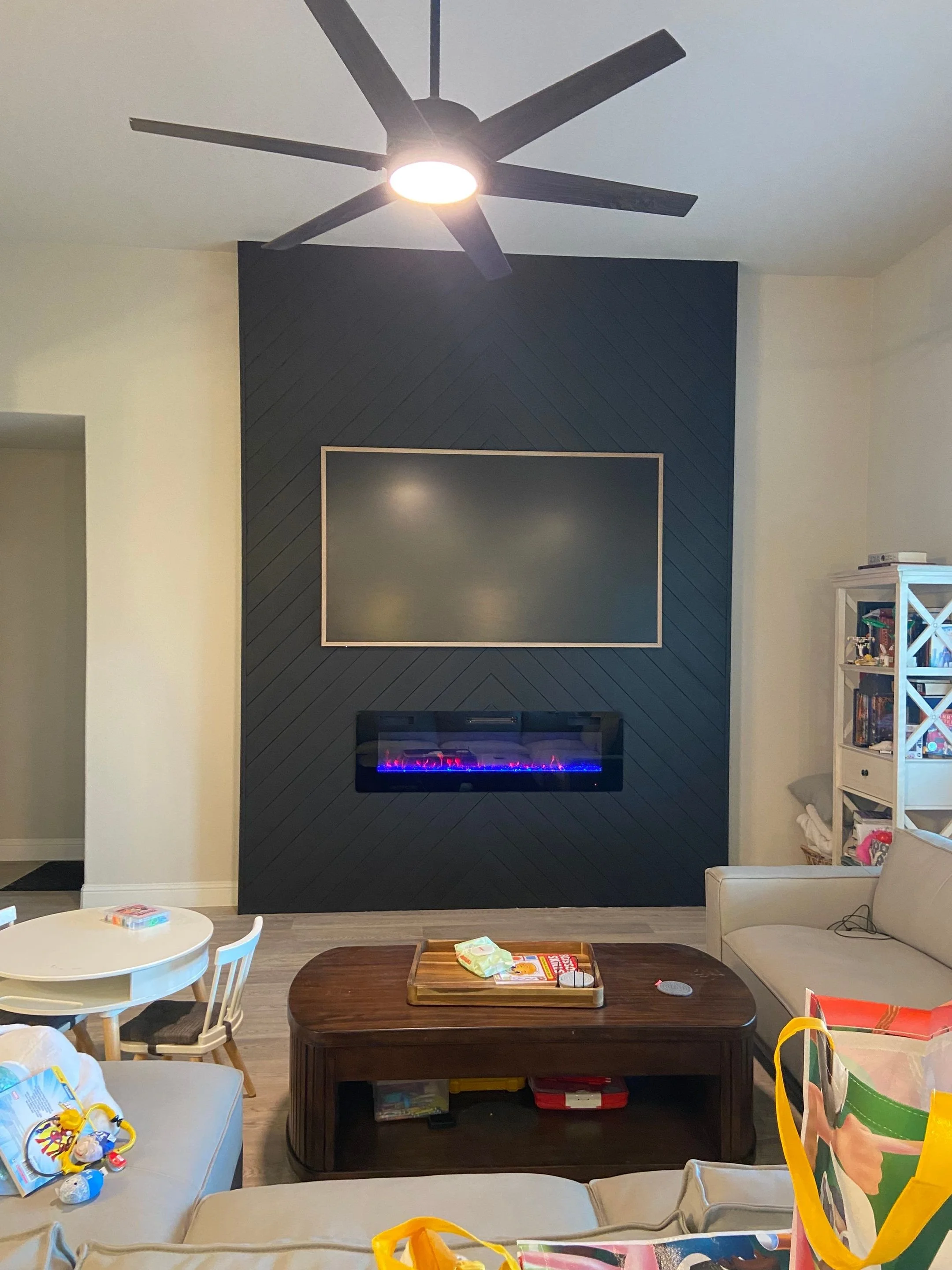 Shiplap Fireplace Startrail Prosper