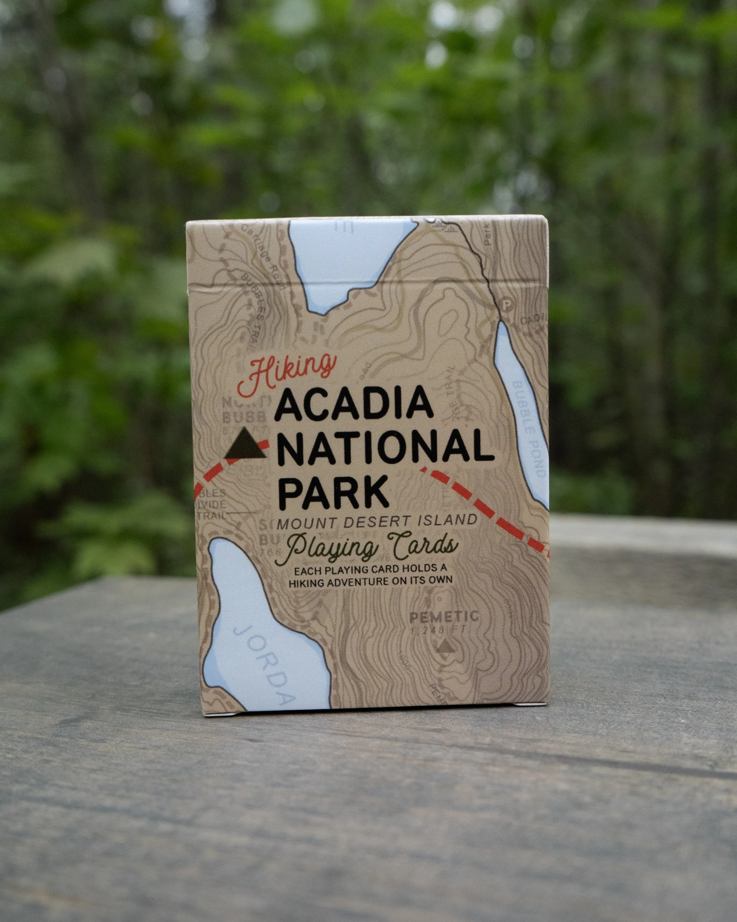 Hiking Acadia National Park Playing Cards