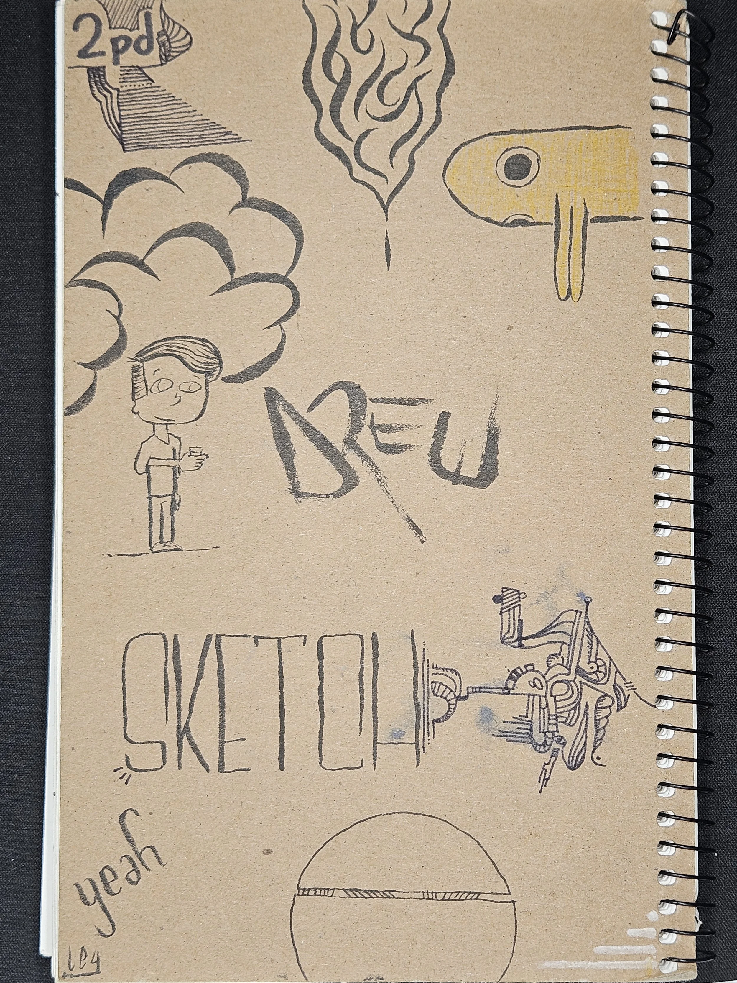 art 1 - rear cover doodles