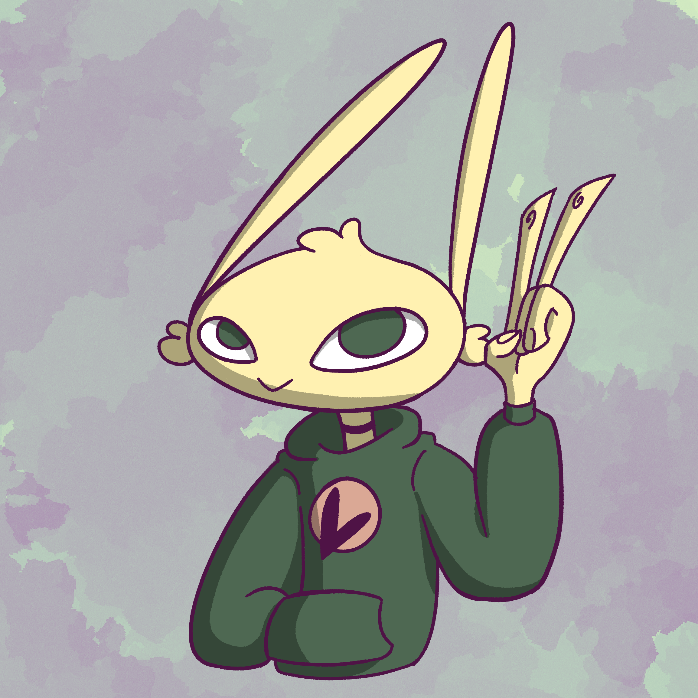 first actual drawing of lettuce/my sona