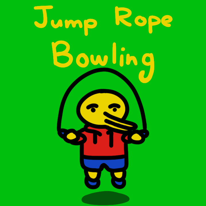 jump rope bowling : 