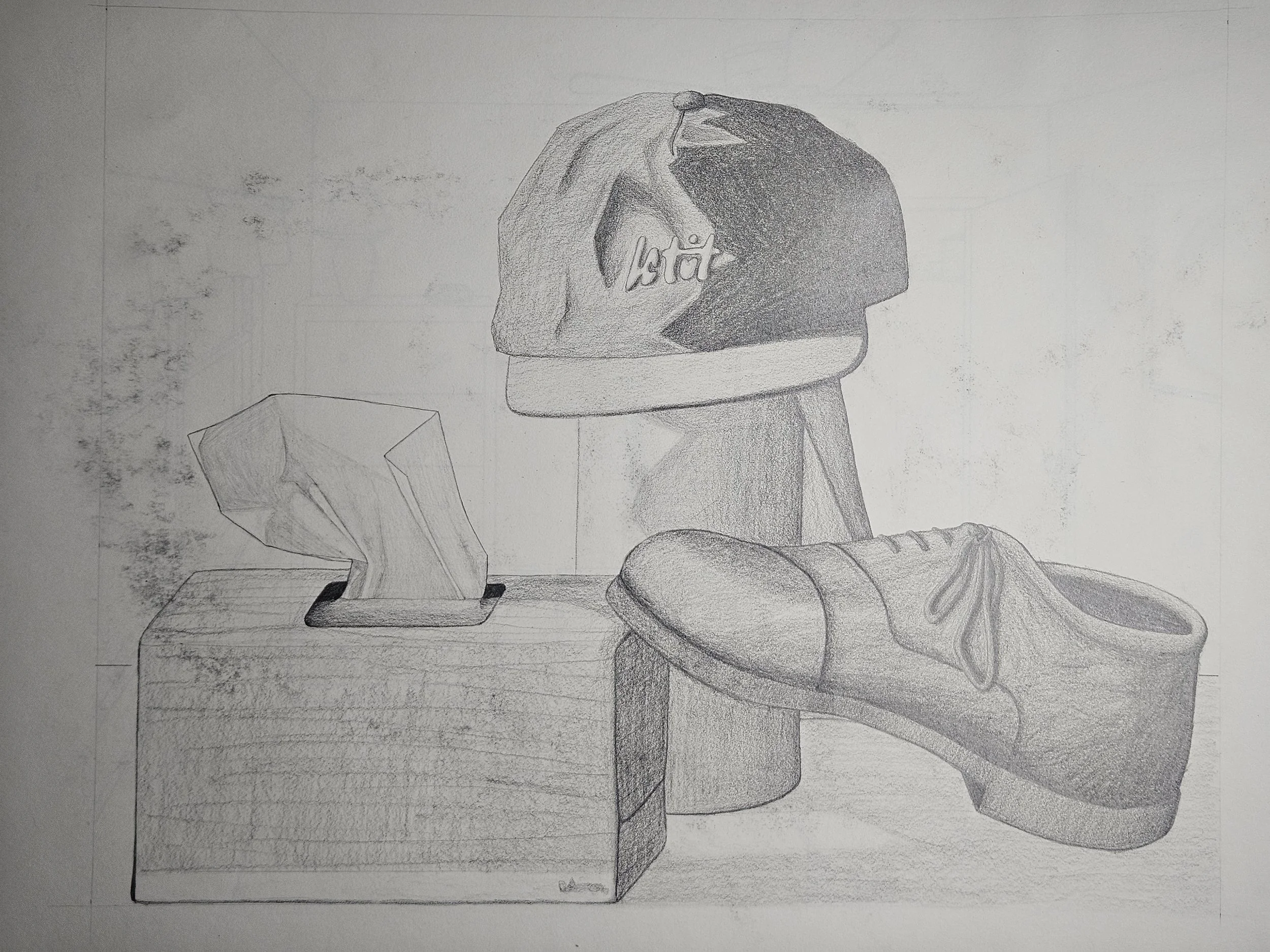 basic drawing - home items still life