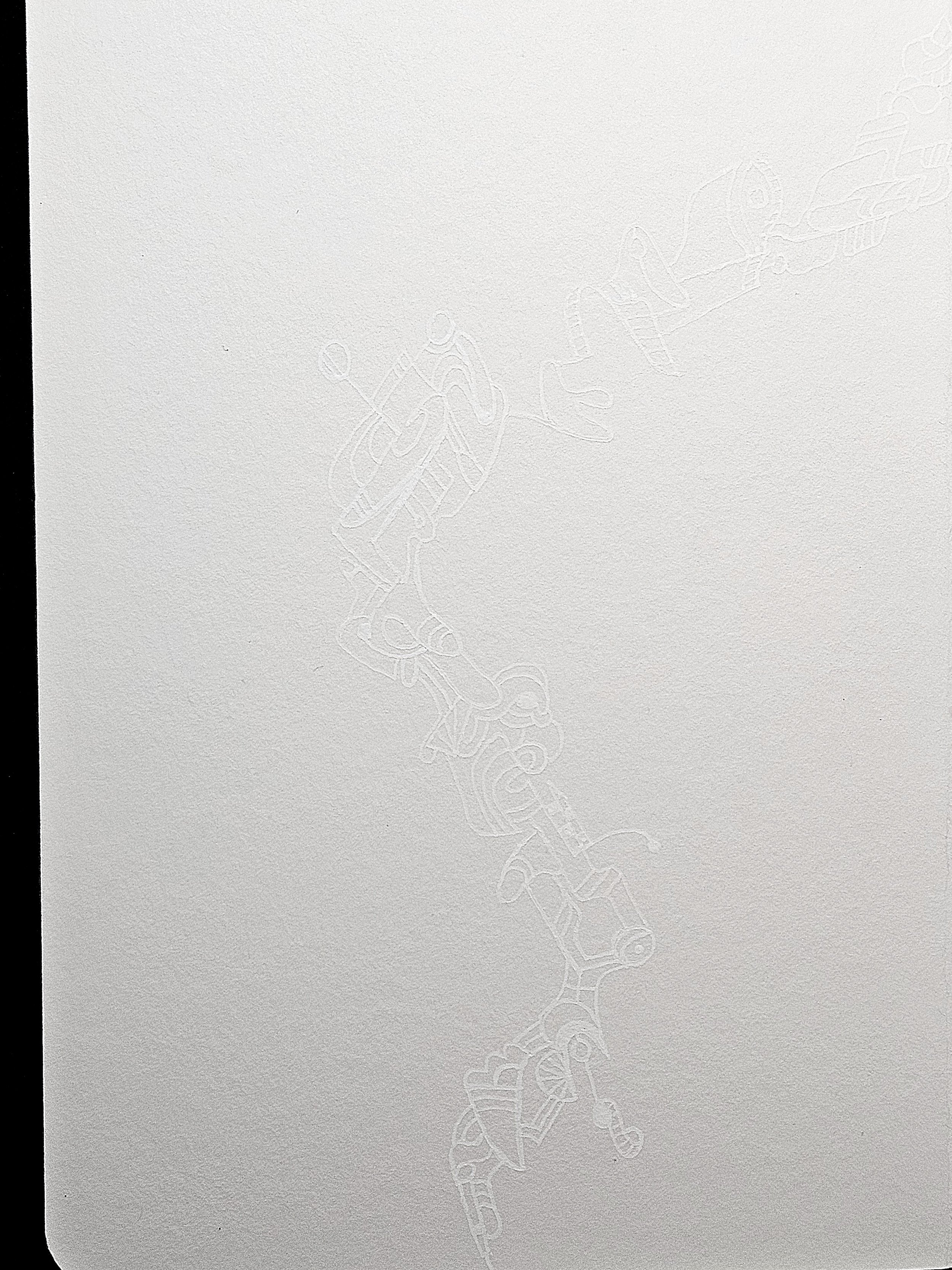 hidden white ink doodle