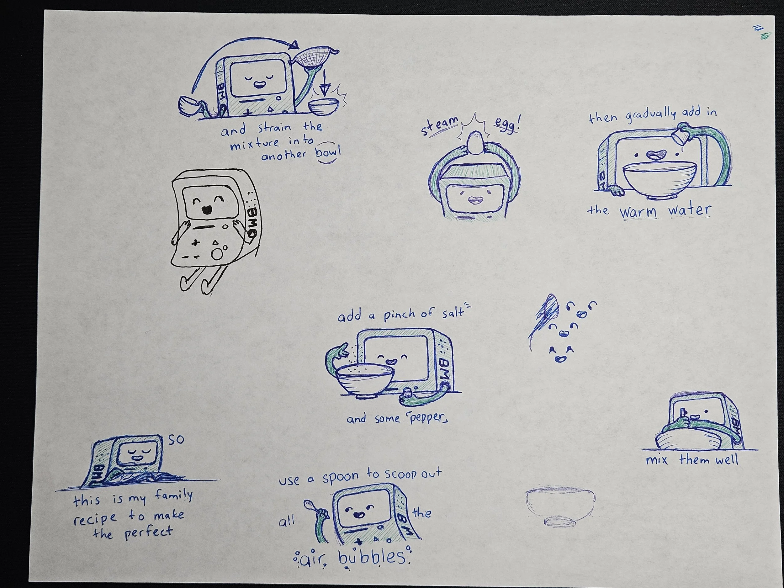 BMO pages for a tiktok duet i made