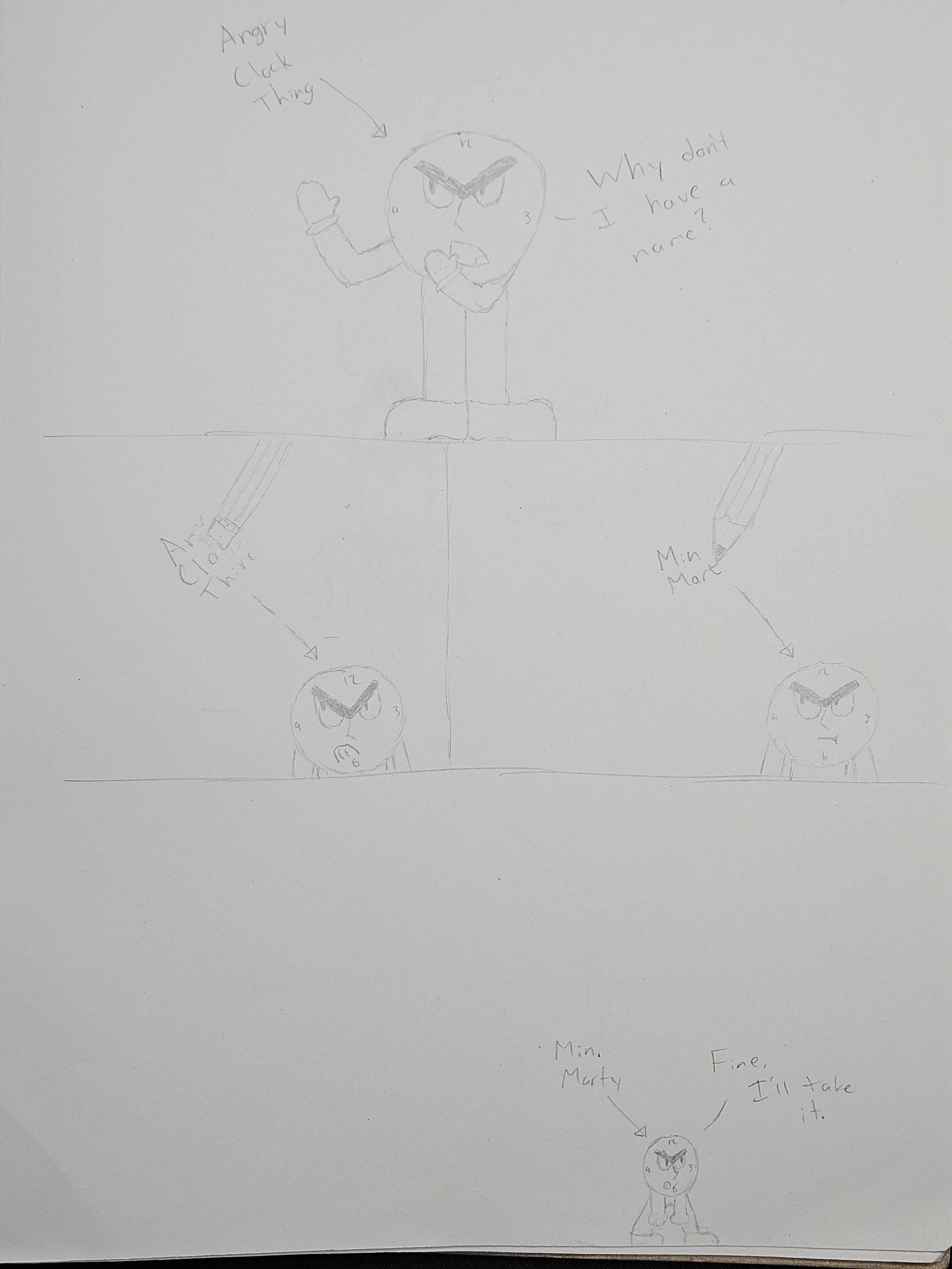 friend inside joke about a loud clock in one of my classes