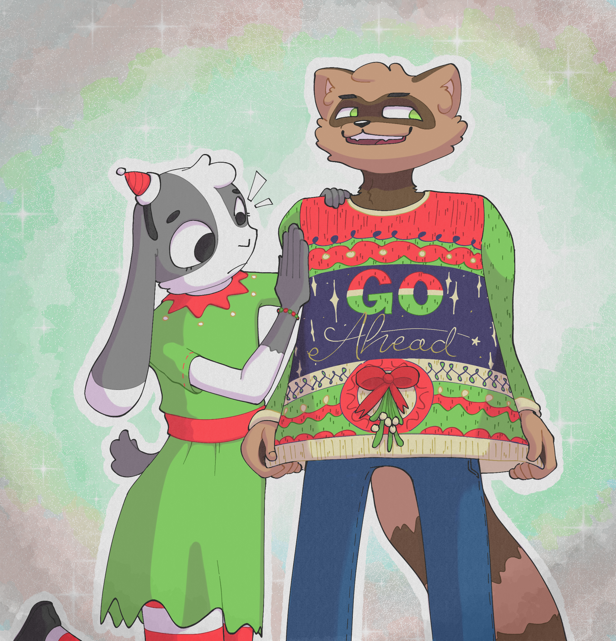 ruby + kai christmas outfits