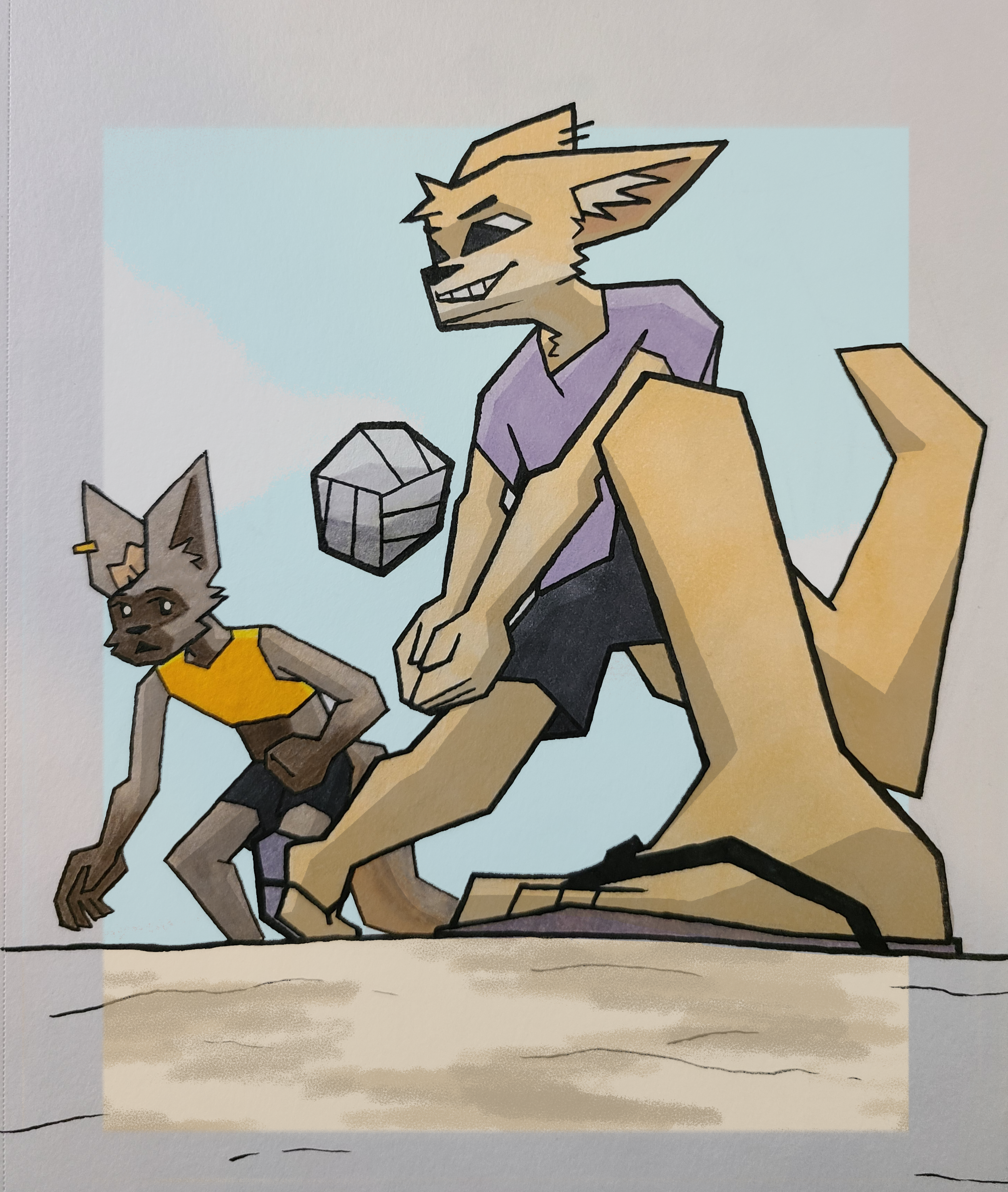 artfight (mimi + hana, blades of furry)