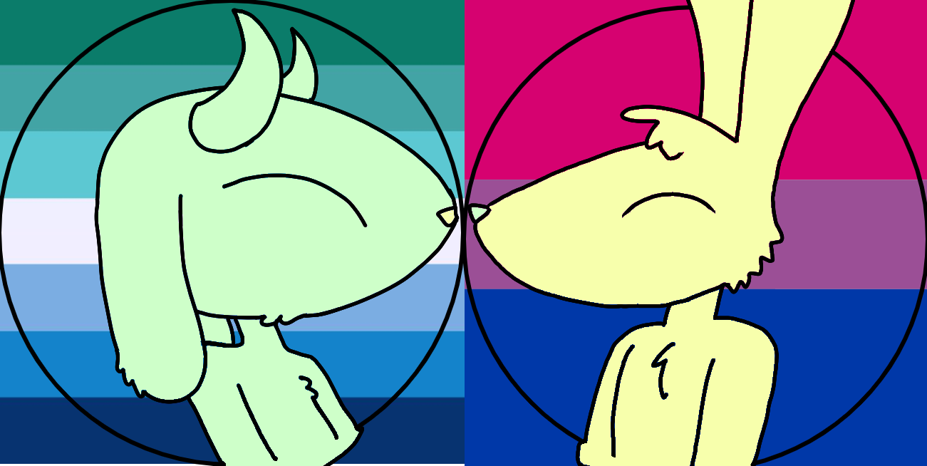 pride month pfps (i made his, vice versa)