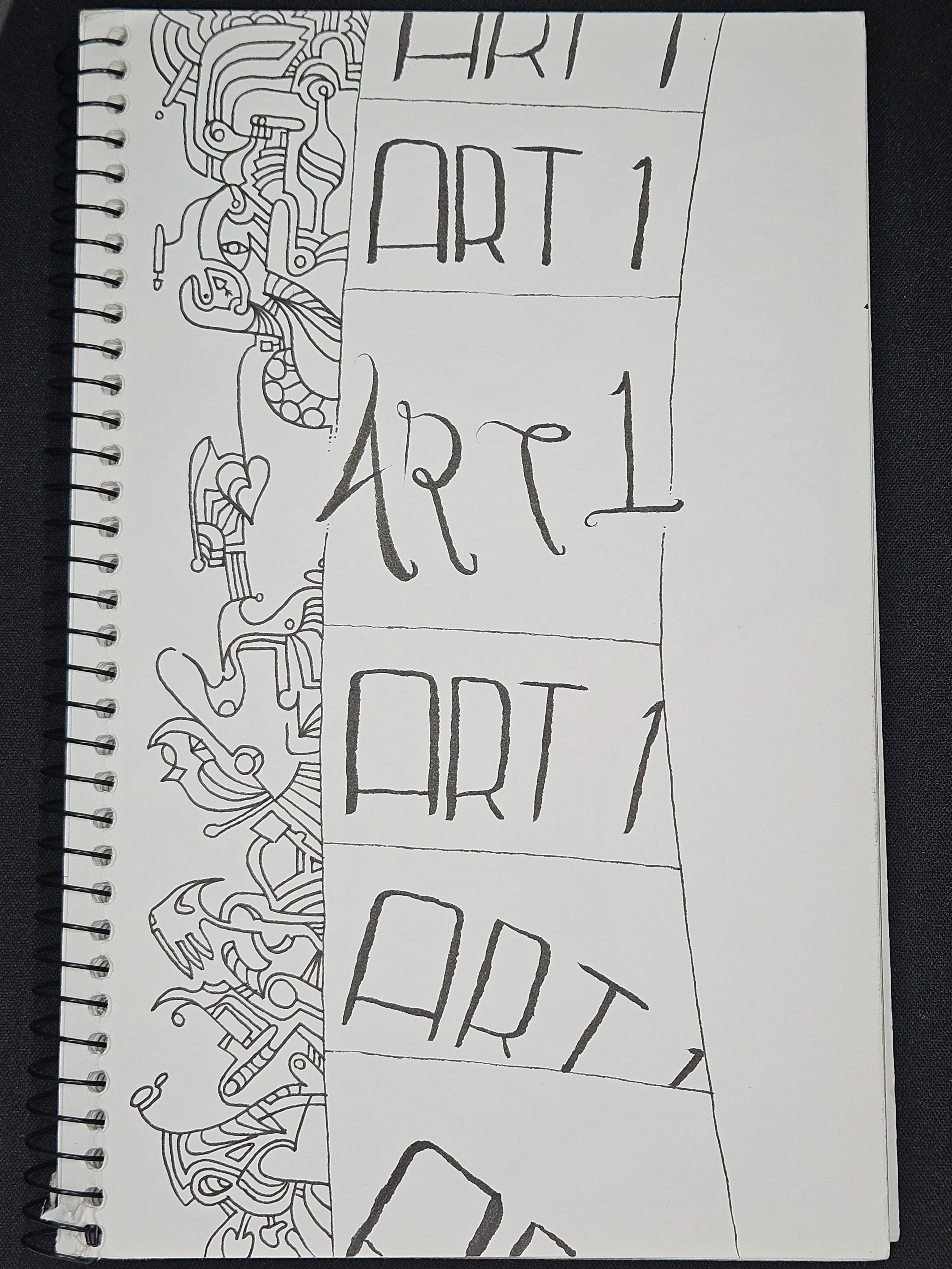 art 1 - sketchbook cover page