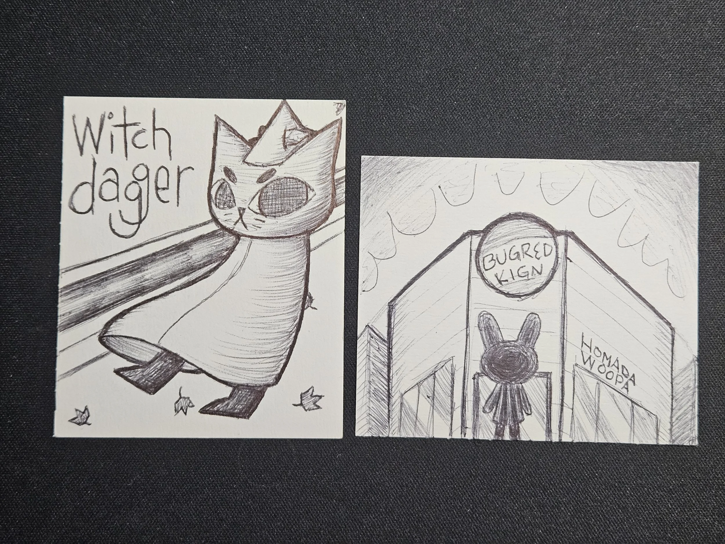 witchdagger ! and toby at burger king