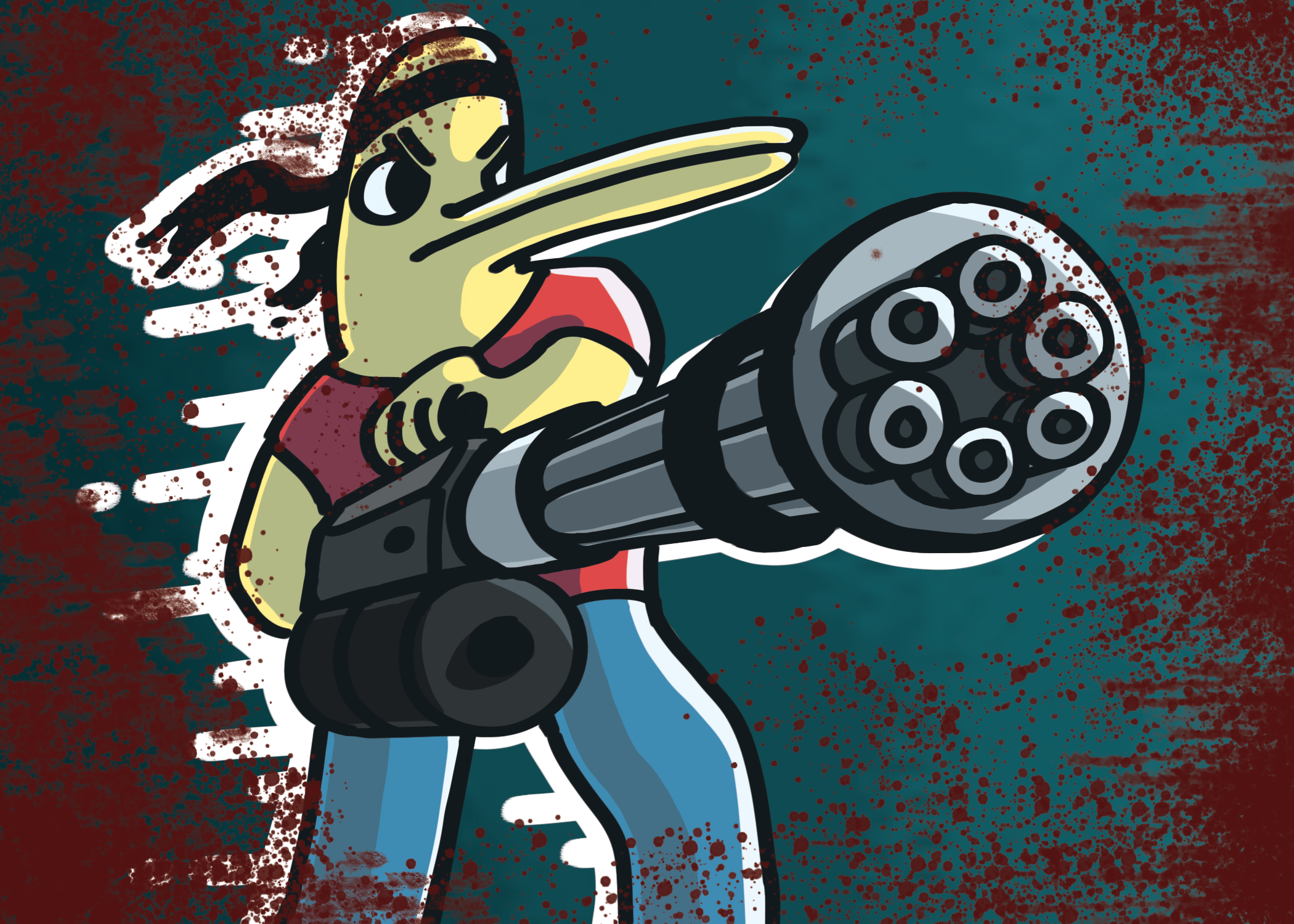 bowling with a war machine for some reason