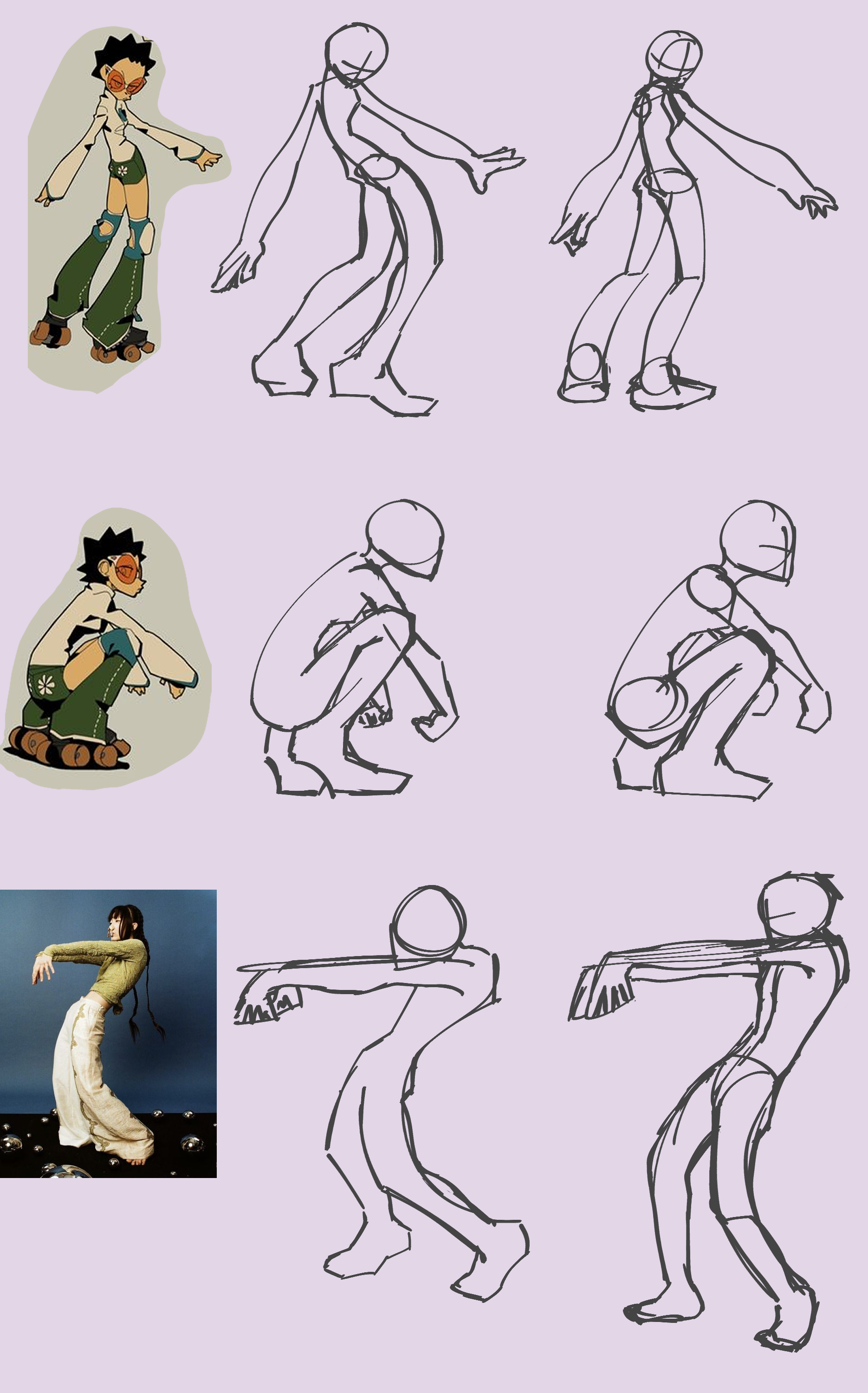 second sketch follows the ref, first one is me pushing the expression