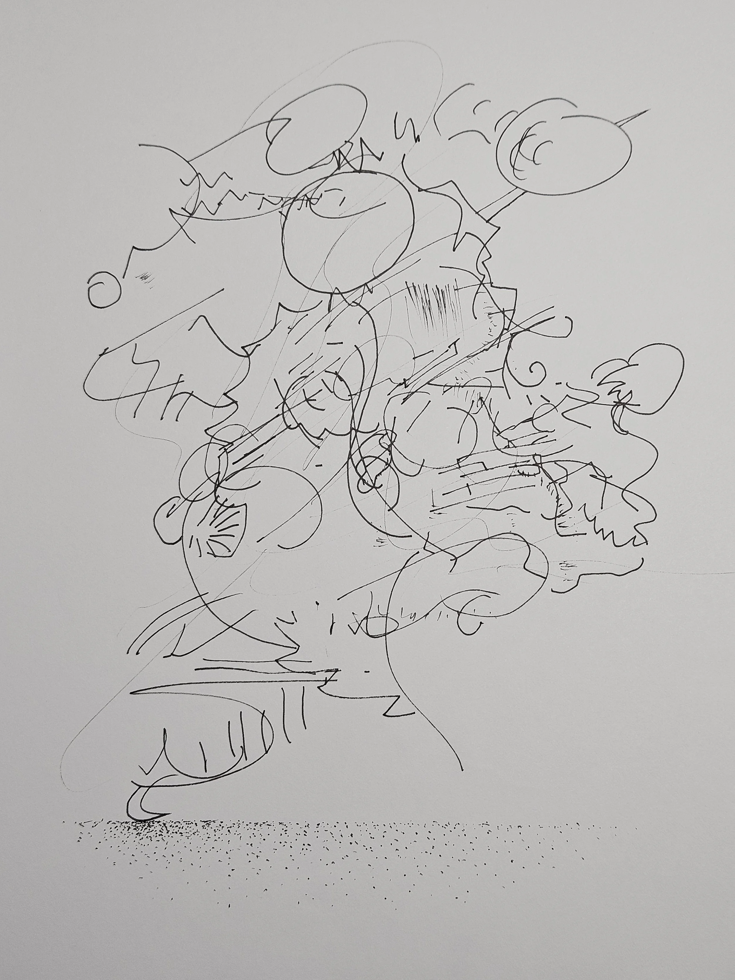 doodle with my eyes closed (not including the stipple shading)