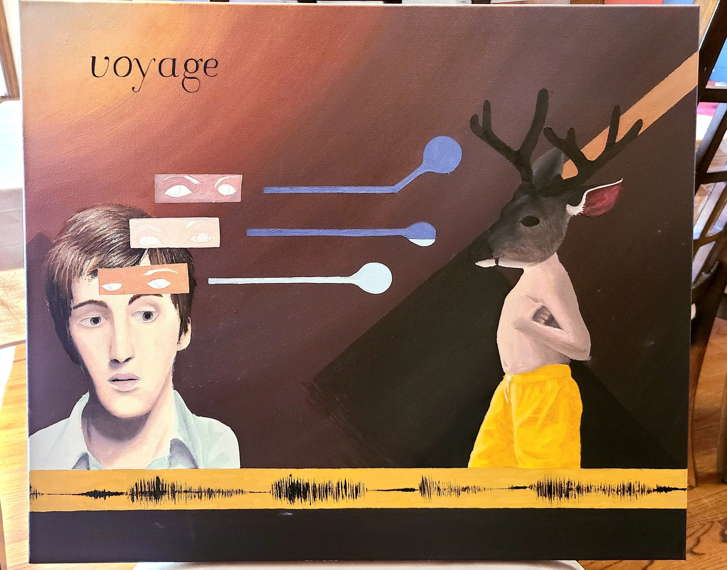 intro painting - magazine collage repaint