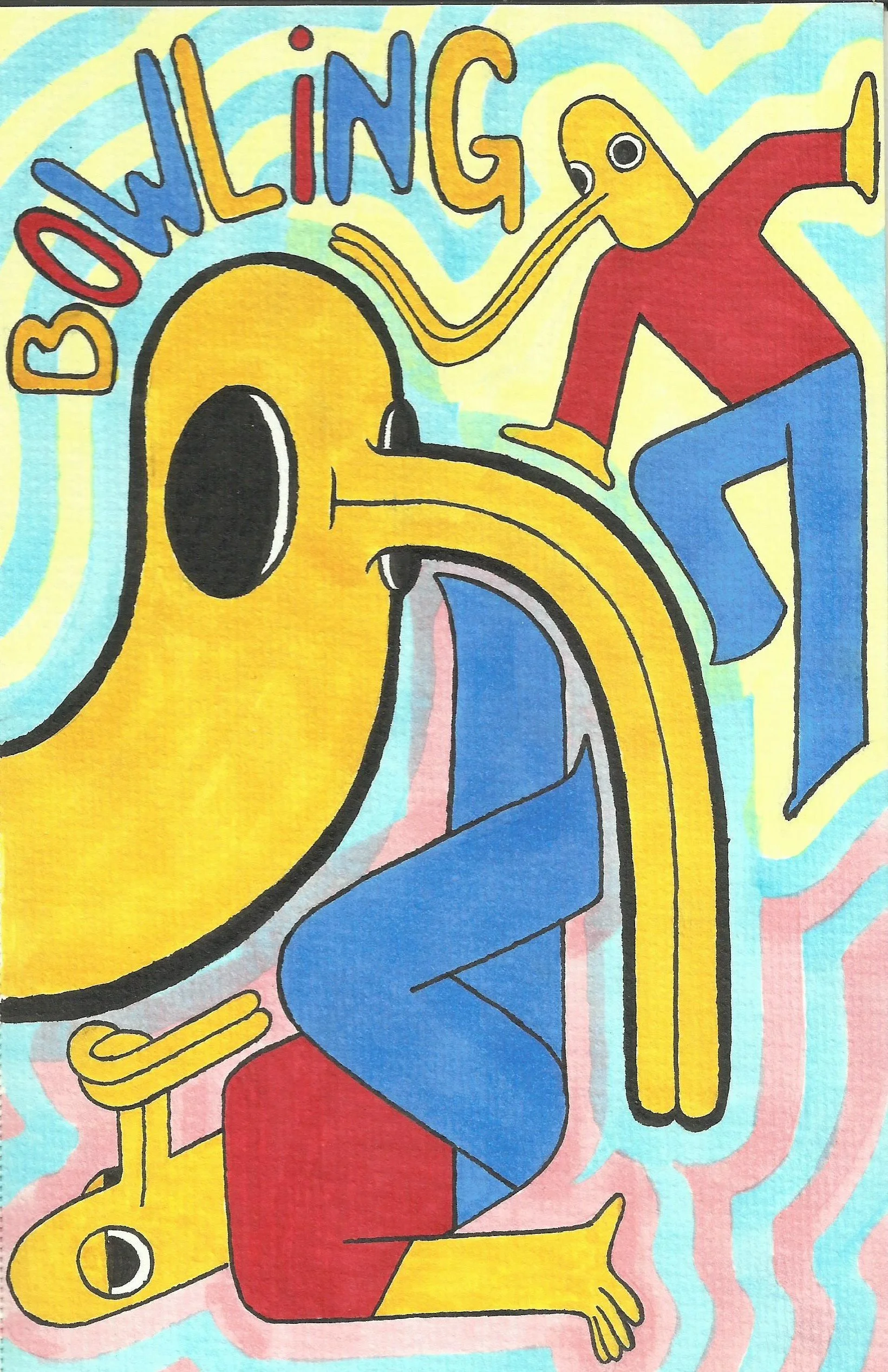 Bowling in Different Poses