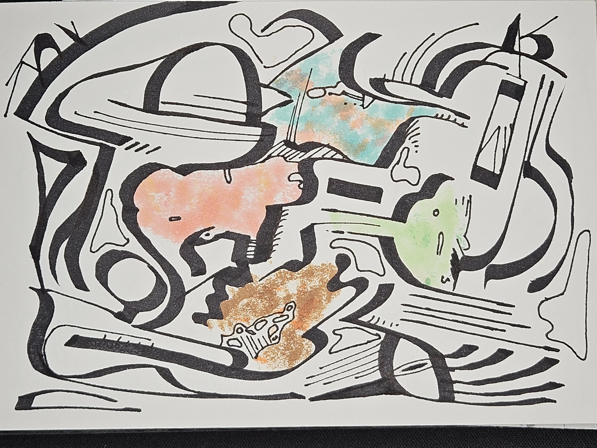 okay then you just bleed thru my paper like that