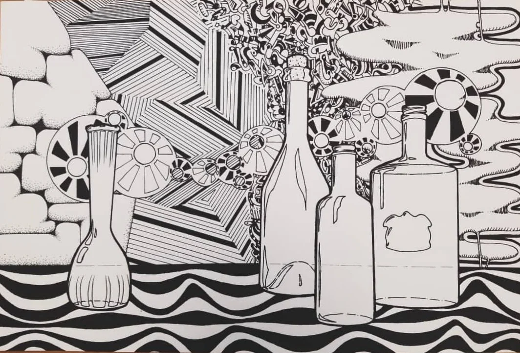 art 1 - still life bottles project