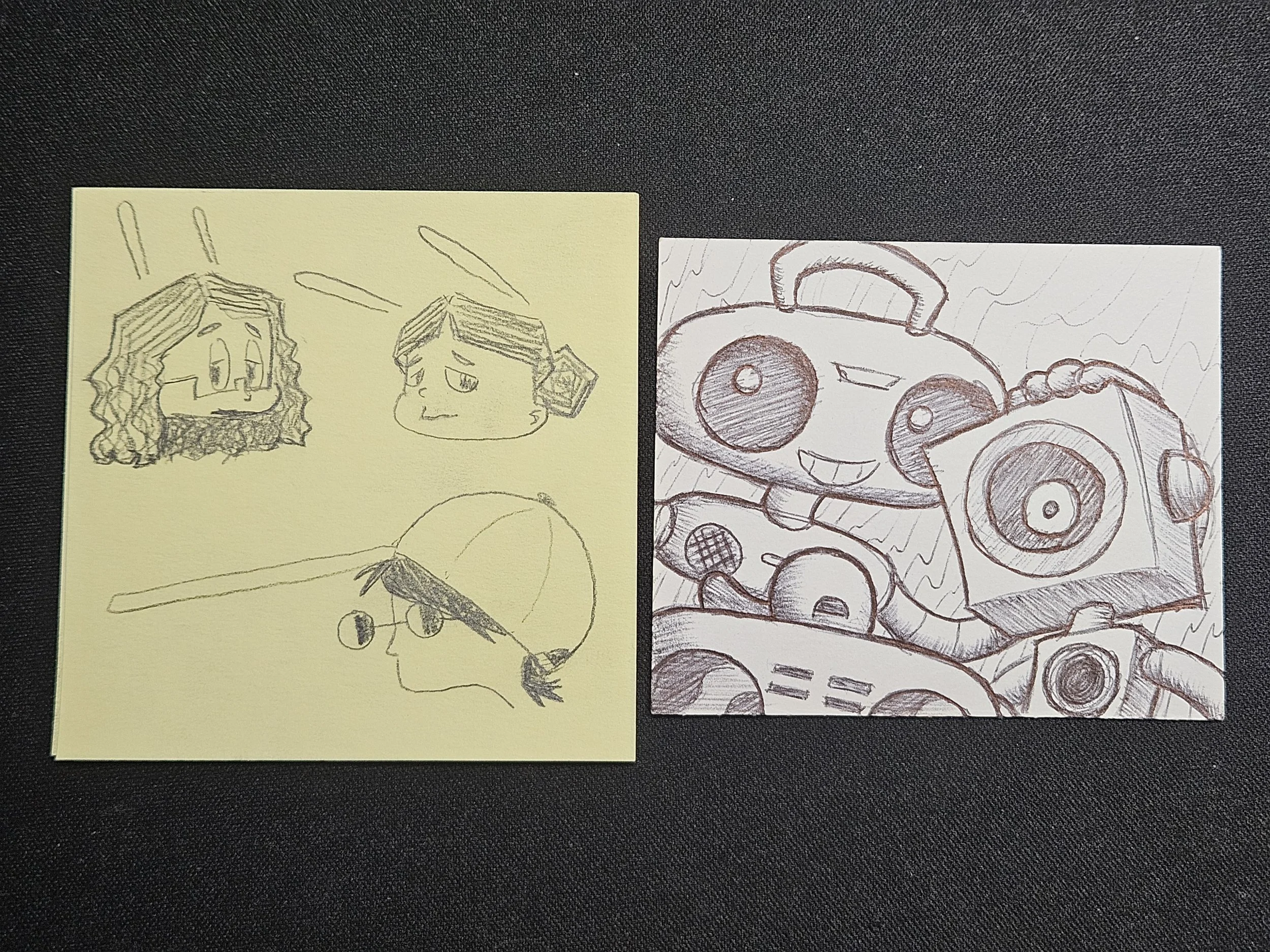 me (and the funny deltarune robots)