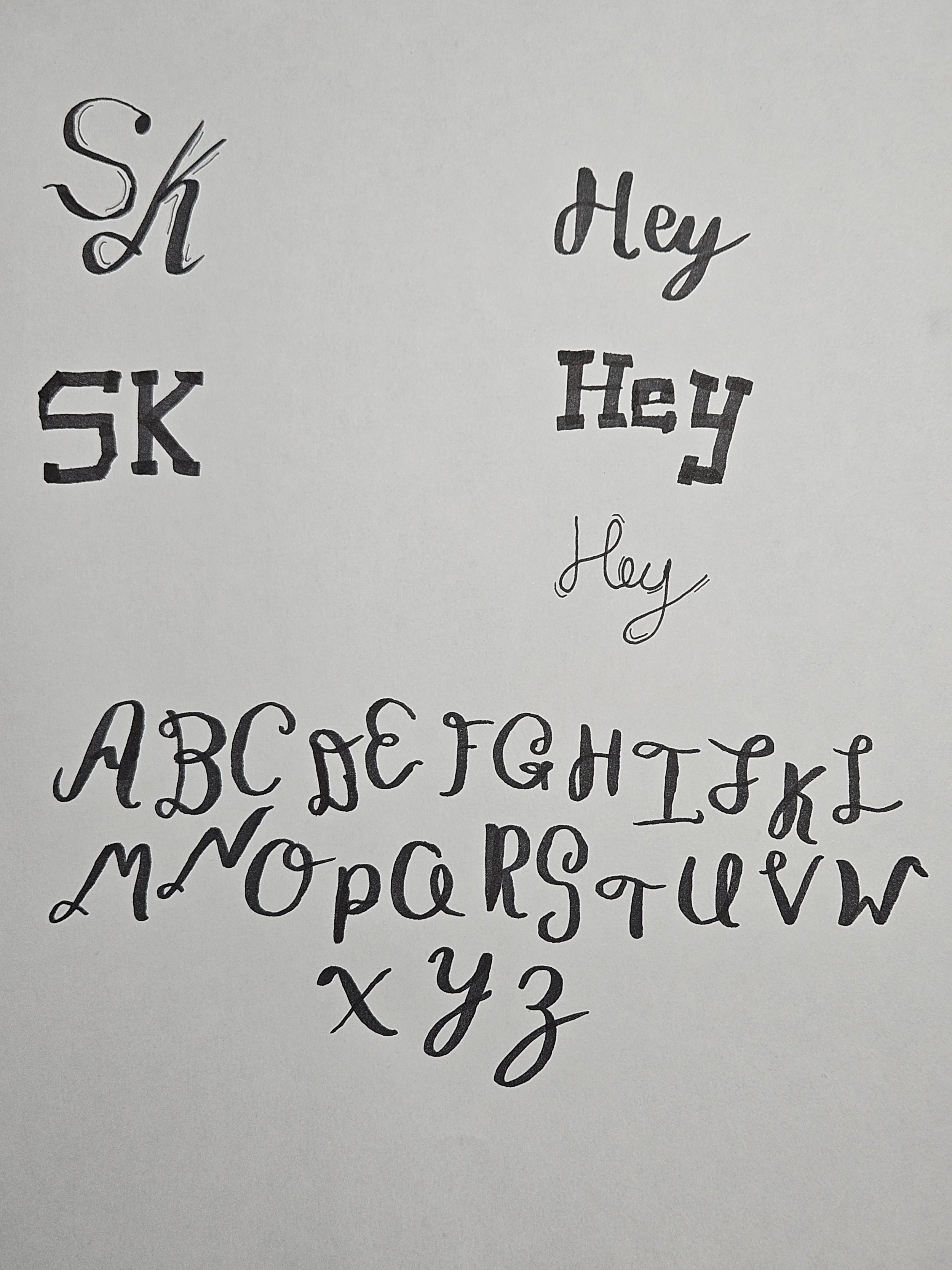 got a pack of pens with both a brush and chisel tip included. finally felt like i could really get into calligraphy
