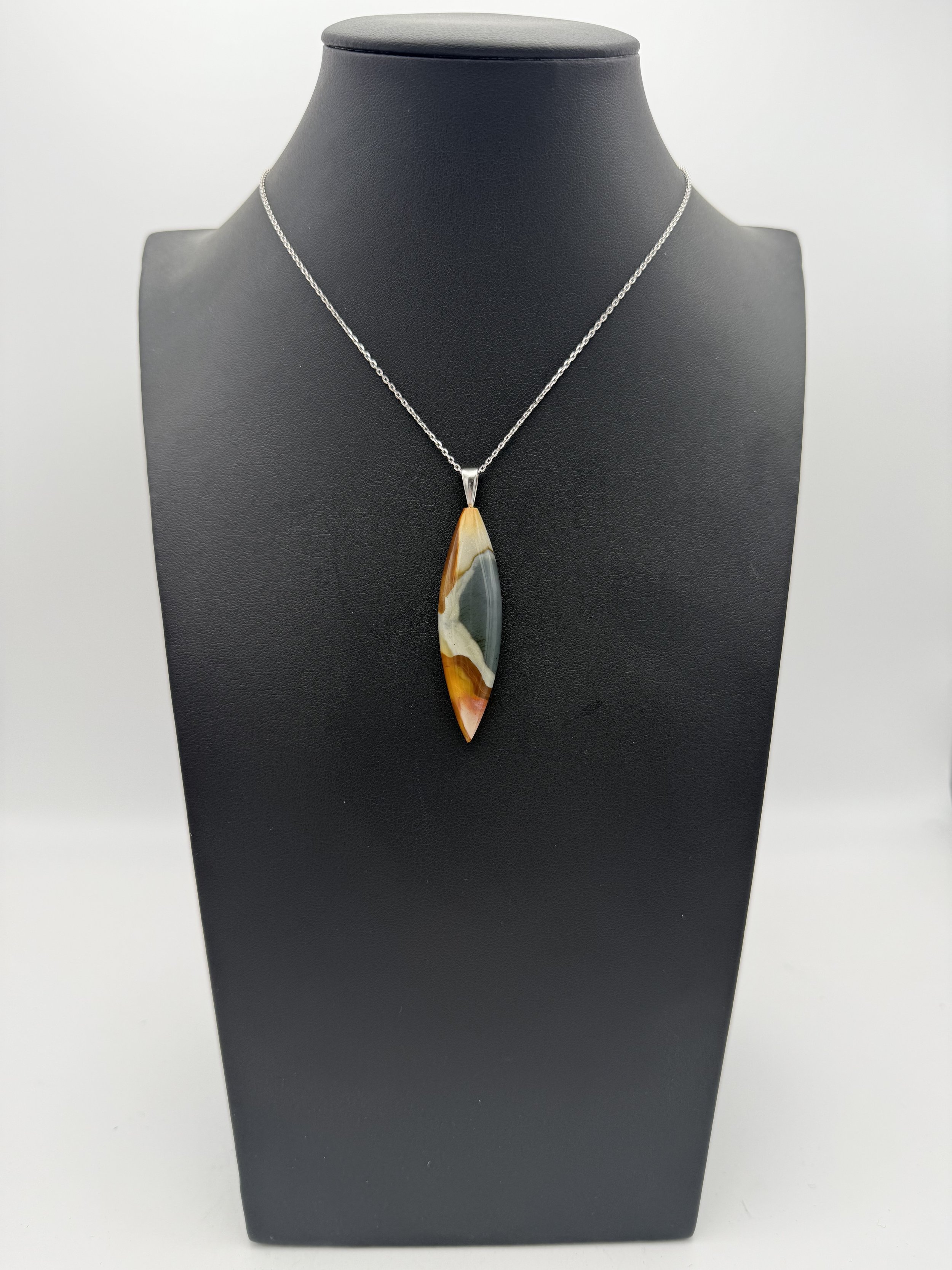 Handmade unique Polychrome Jasper pendant