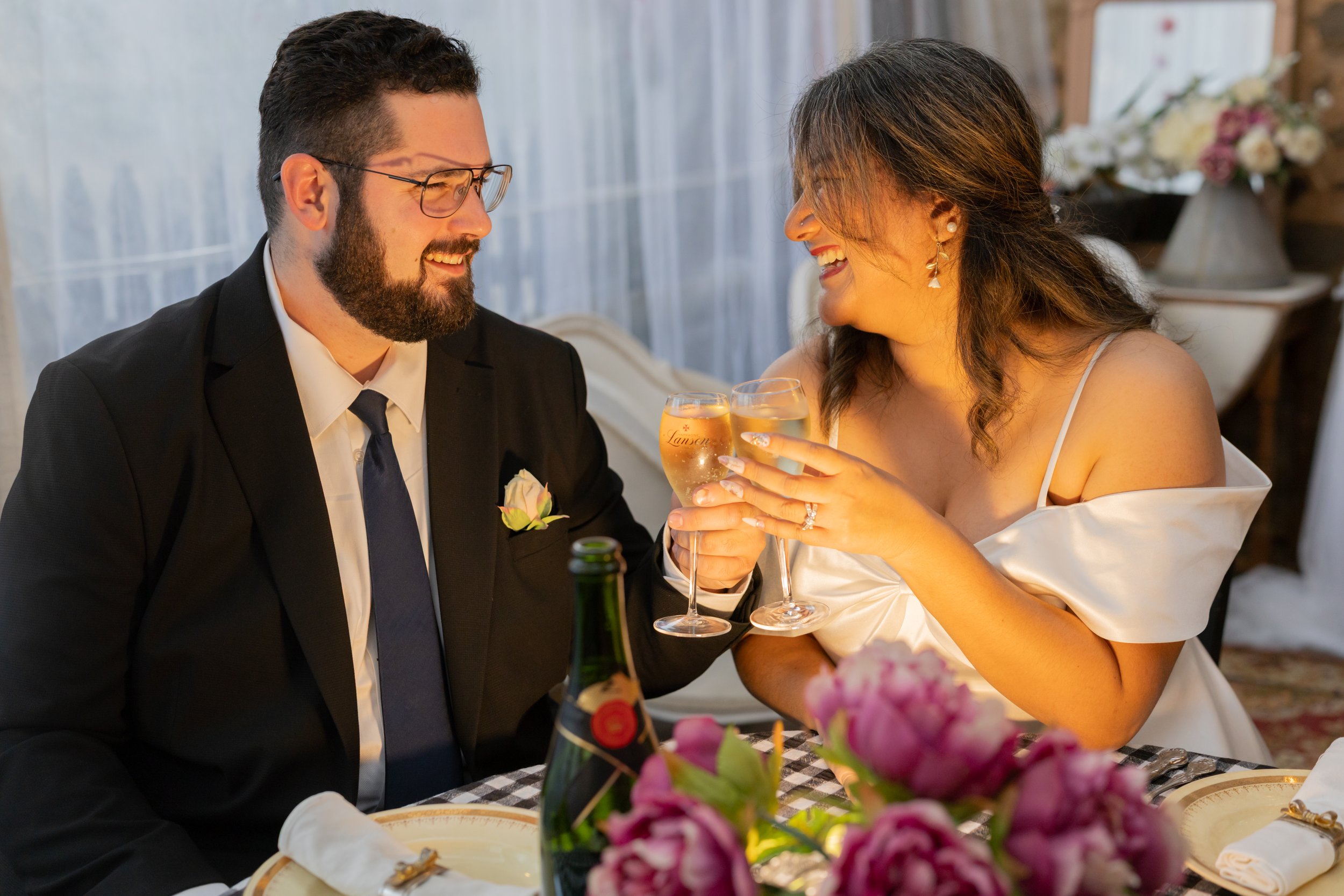 romantic wedding at Britannia