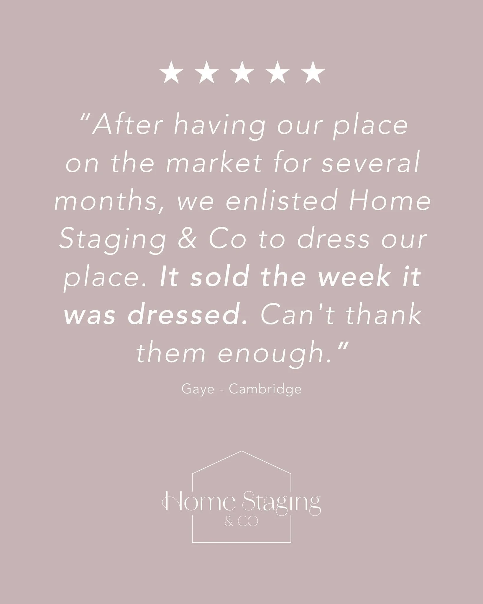 🌟 Client Feedback 🌟

We love hearing feedback like this! Staging makes all the difference 💫

💌 Ready to style your home for a faster sale? Get in touch today: hello@homestagingandco.co.nz

#HomeStaging #InteriorDesign #PropertyStyling #TaupoHomes