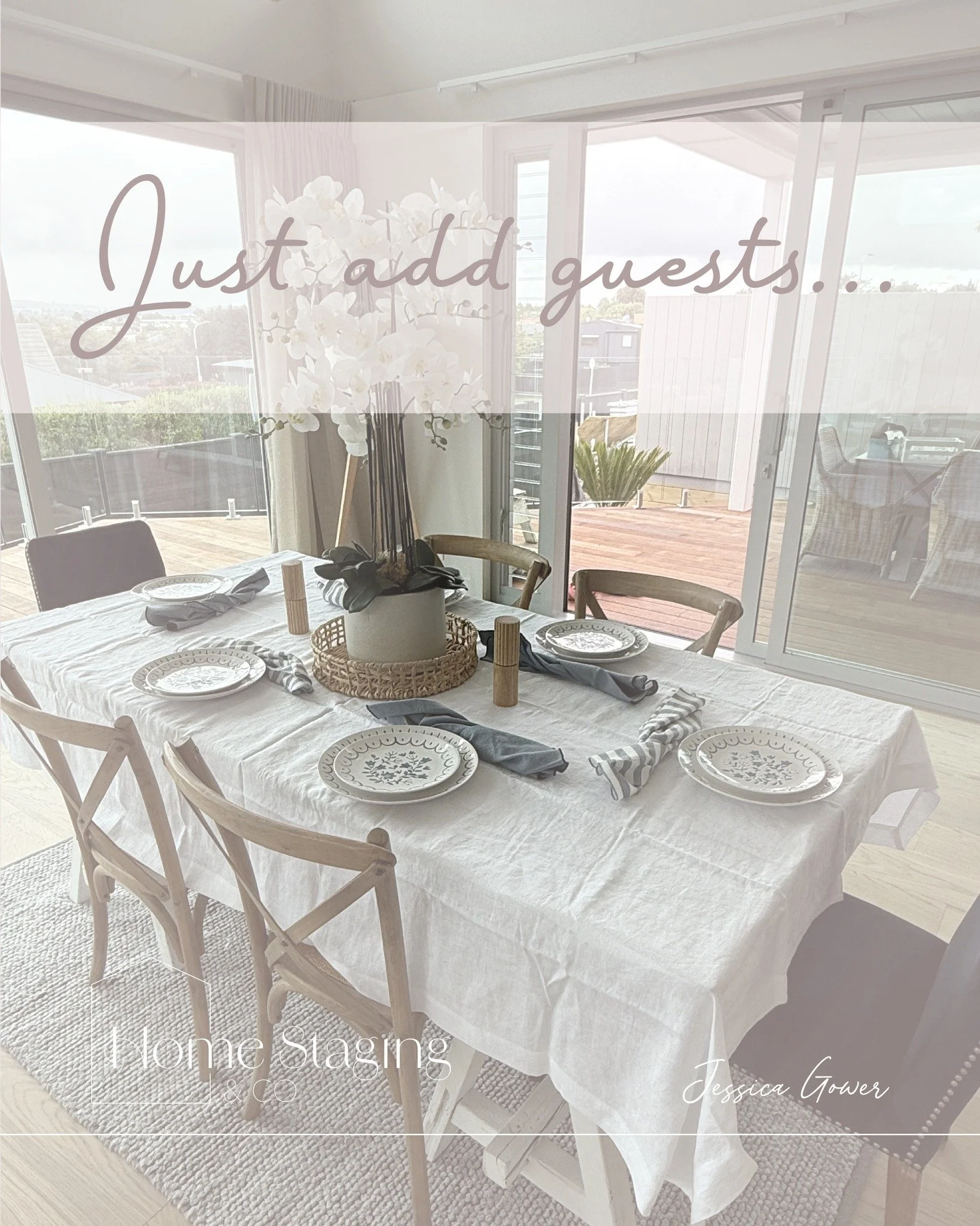 Just add guests. ✨

A styled dining table turns a house into a home &mdash; helping buyers picture themselves right here.

🌸 Style with us this summer &mdash; limited slots available!
📩 hello@homestagingandco.co.nz
#HomeStaging #InteriorDesign #Pro