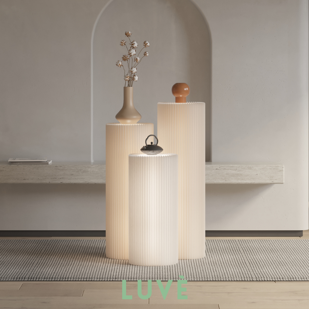Lit Plinth Trio