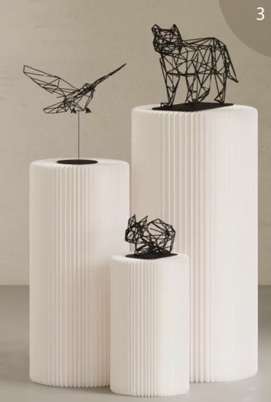 Ribbed Plinths