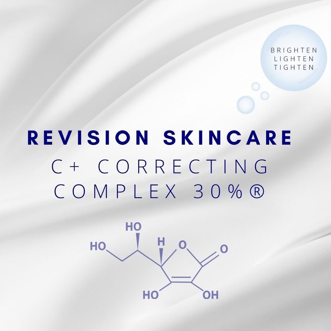 ✨Revision: Vitamin C+ Correcting Serum✨ 
Ready to take your skincare to the next level? Brighten, lighten, and tighten with our newest Vitamin C+ correction serum from Revision 🍊Not only does it have the most Vitamin C concentration in the market (3