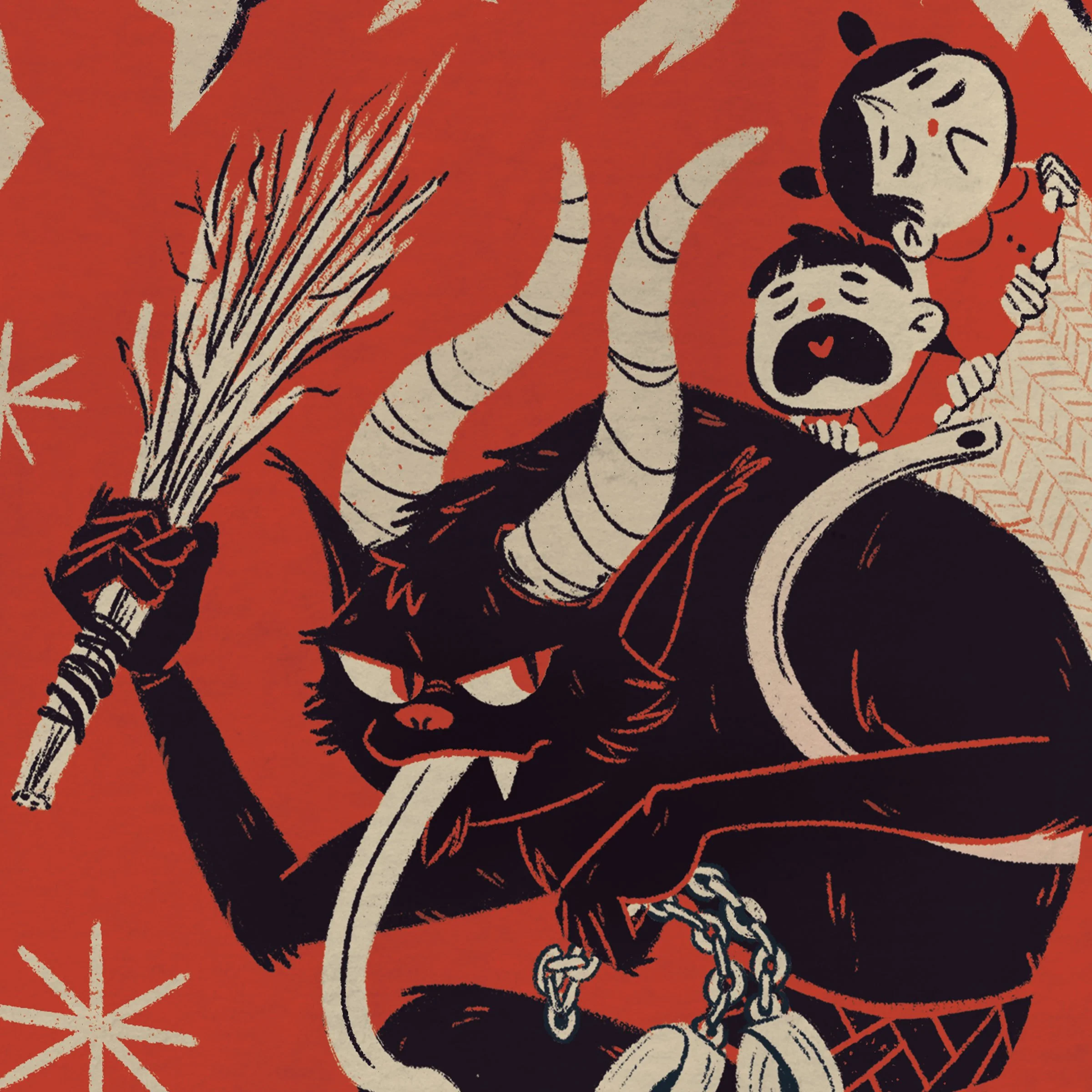 Krampus Holiday Card 