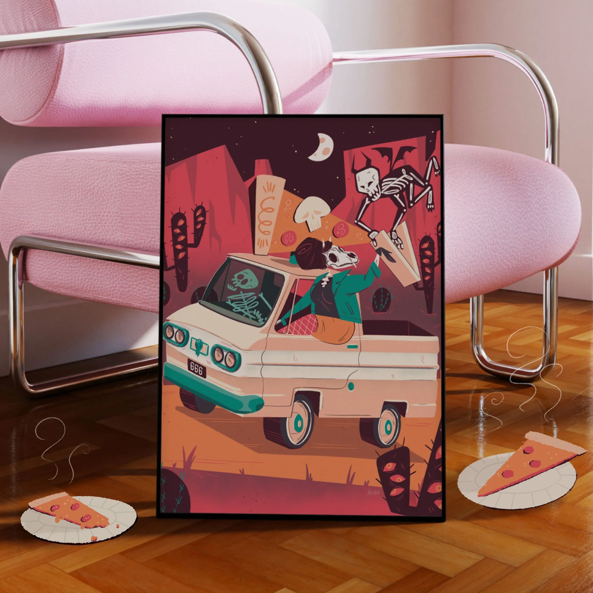 Car Krush Corvair Rampside Poster