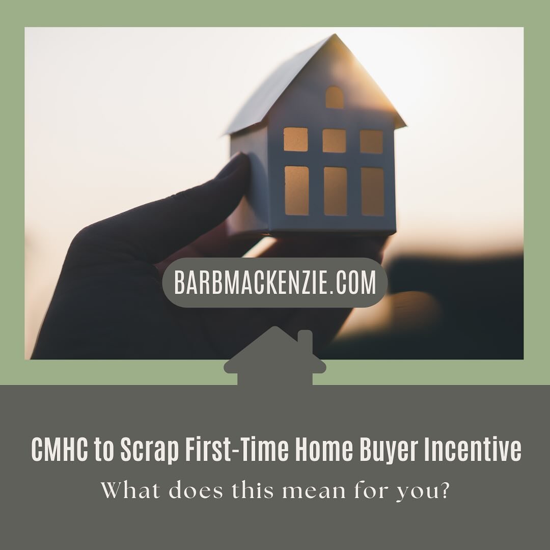 Saying Goodbye: Federal Government Pulls the Plug on First-Time Home Buyer Incentive 🏡 

What does this mean for you? 

And what are they doing to refocus funding with other tools?

▫️hello@barbmackenzie.com