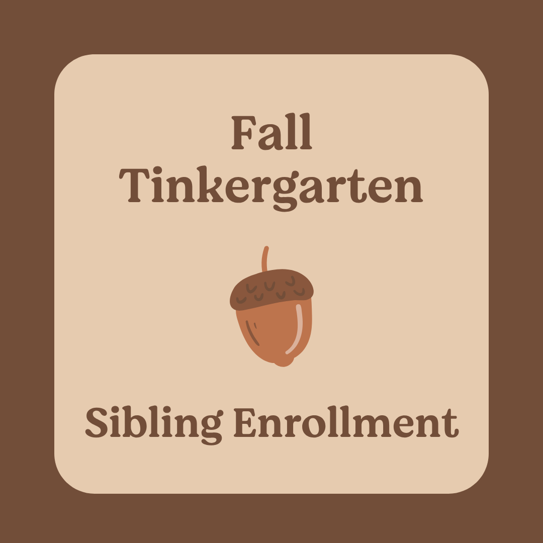 Sibling for Fall Tinkergarten