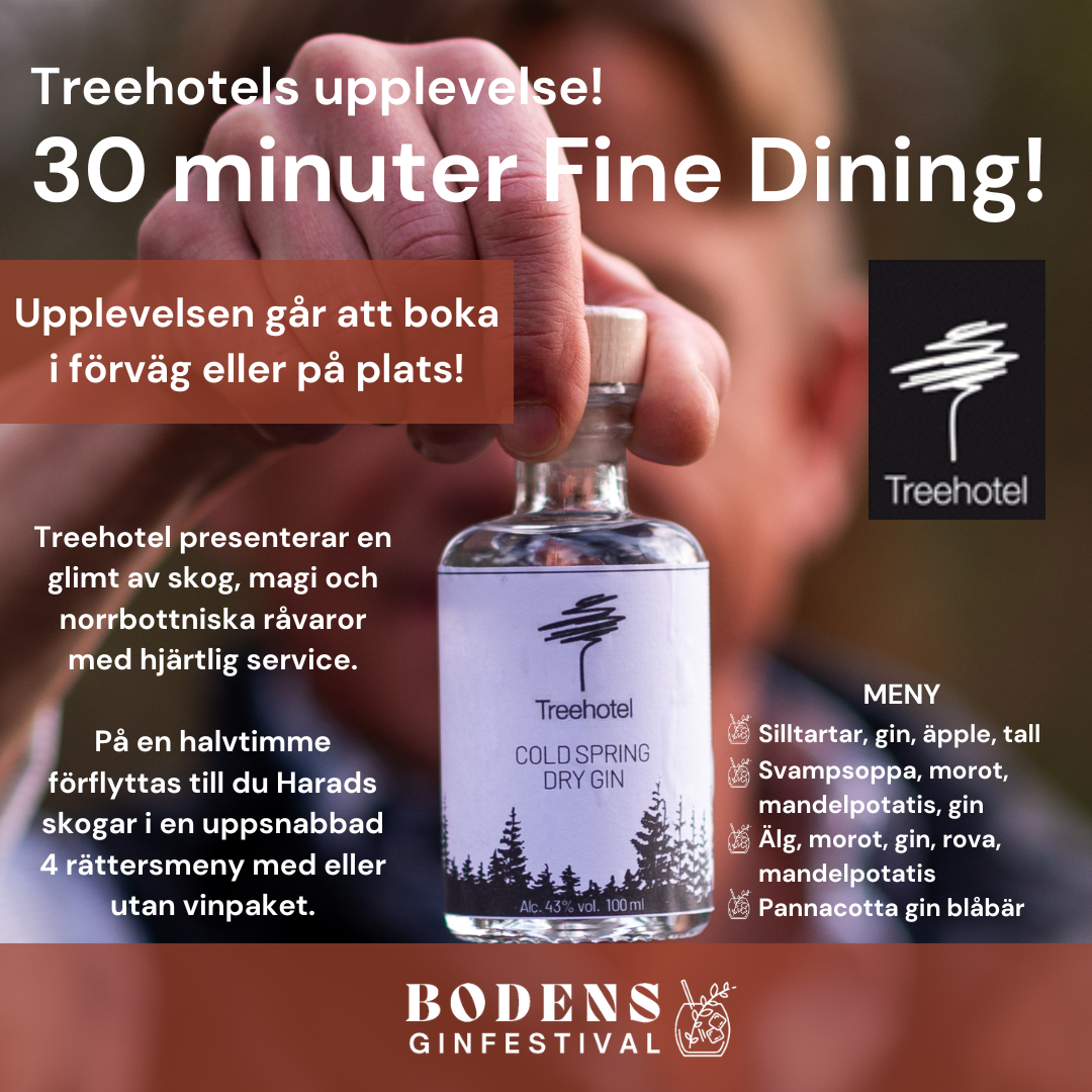 Treehotels Fine Dining upplevelse!