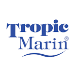 Tropic Marin logo in blue text with a wave design.