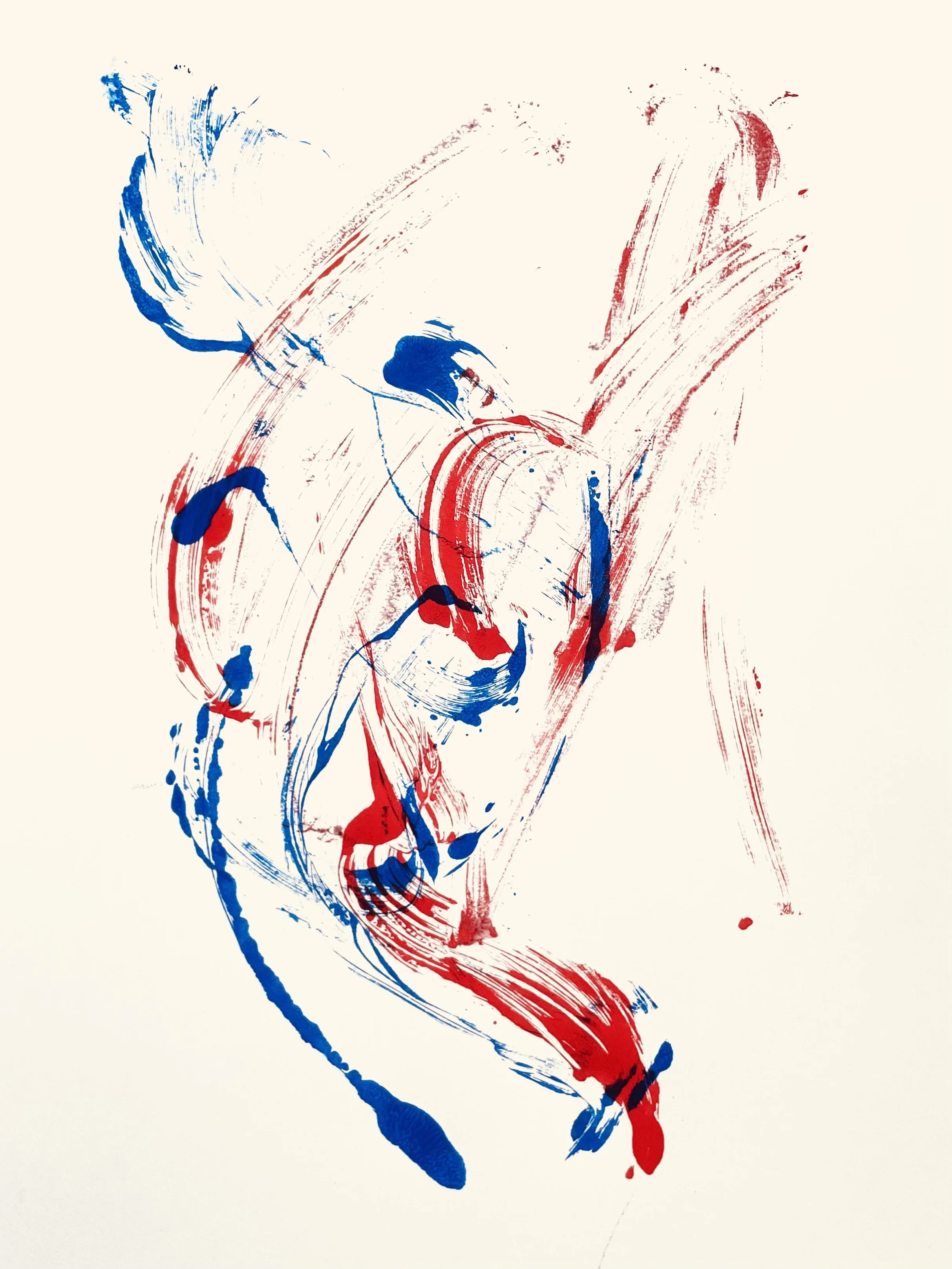 Untitled, monotype on paper, unframed