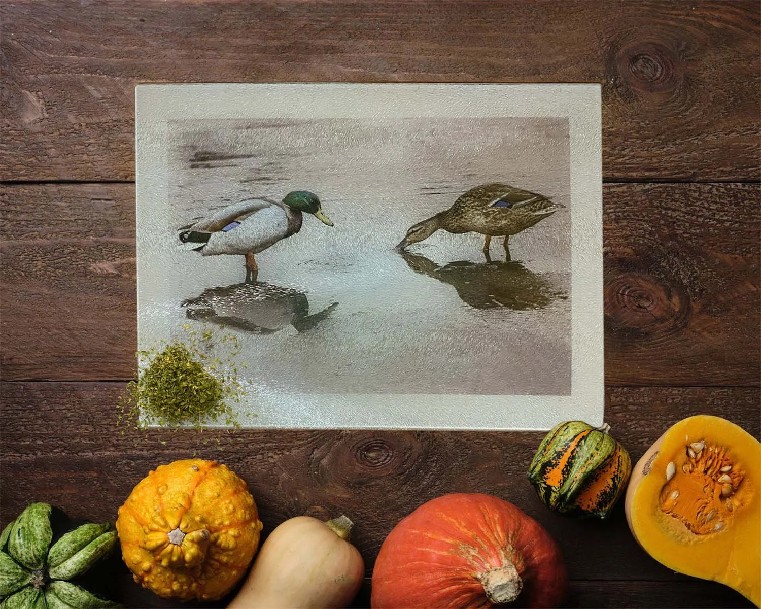 Personalised photo chopping board printed in-house from a Tracey Jane Photography image.