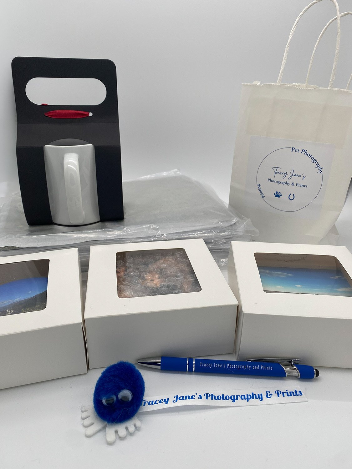 Personalised photo coasters, mugs and placemats
