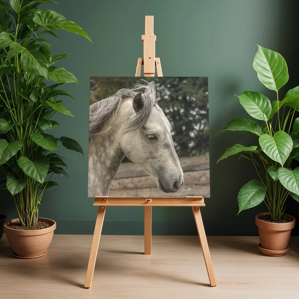 A portrait photo print from a equine photo shoot by Tracey Jane's Photography and Printing, Richmond, North Yorkshire