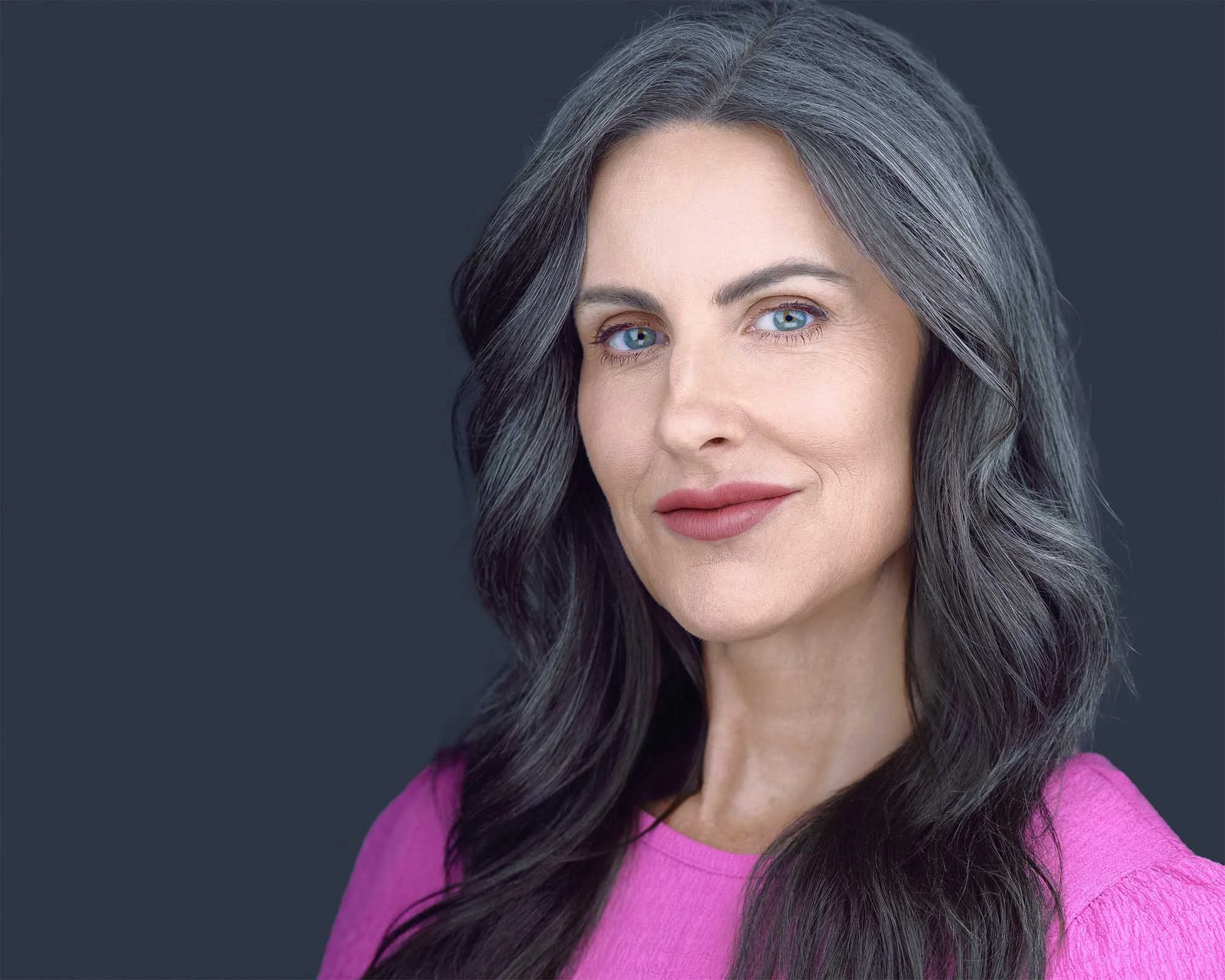 Professional woman headshot with approachable expression Cincinnati studio photographer