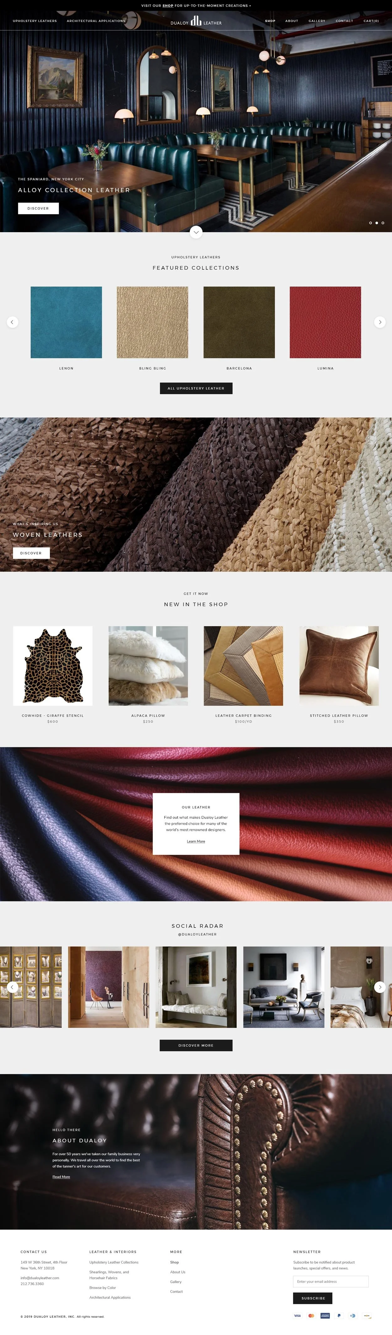 Dualoy Leather - Homepage